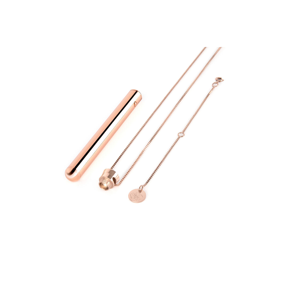 Vibrator Bullet Le Wand Necklace Pandantiv Aur Roz, 9, roseregalo.com