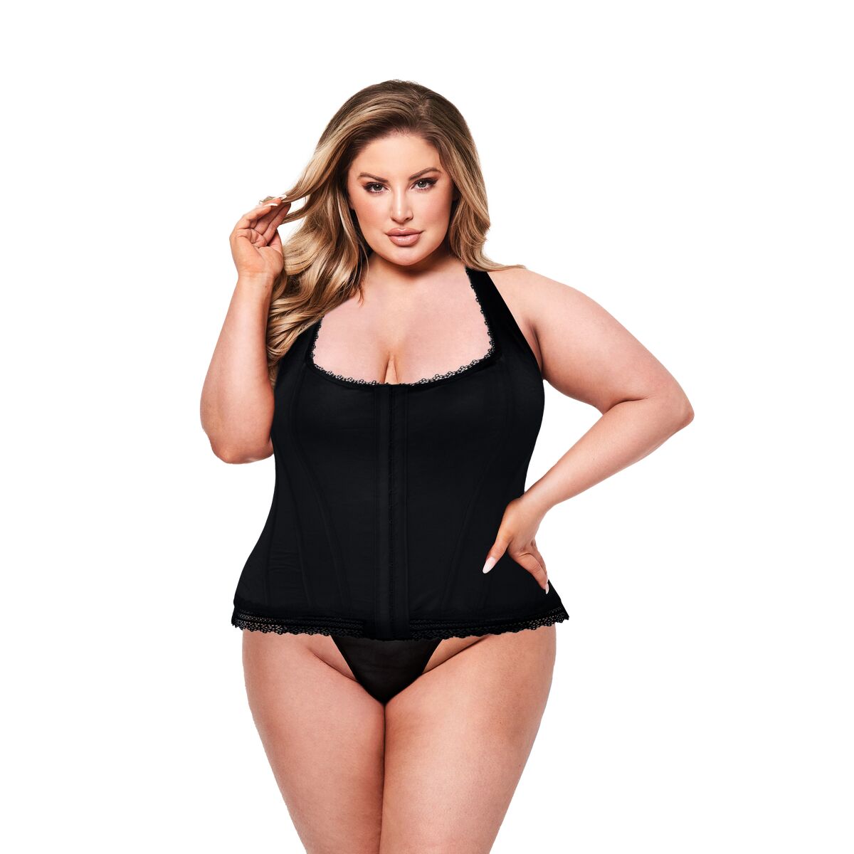 Body Baci Lingerie Negru 3XL/4XL, 1, roseregalo.com