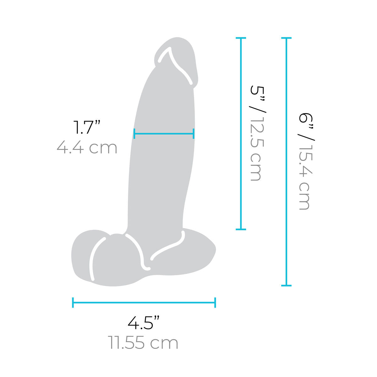 Dildo realist B-Vibe Silicon Ø 4,4 cm (12,6 CM), 9, roseregalo.com