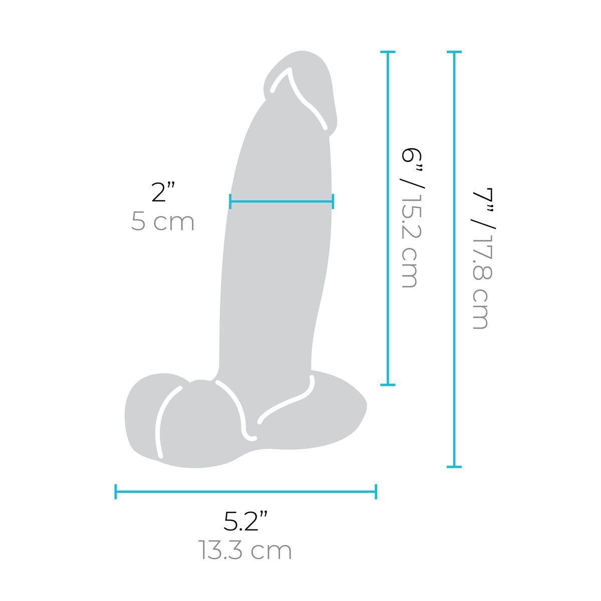 Dildo realist B-Vibe Silicon Ø 5 cm (15,2 cm), 9, roseregalo.com