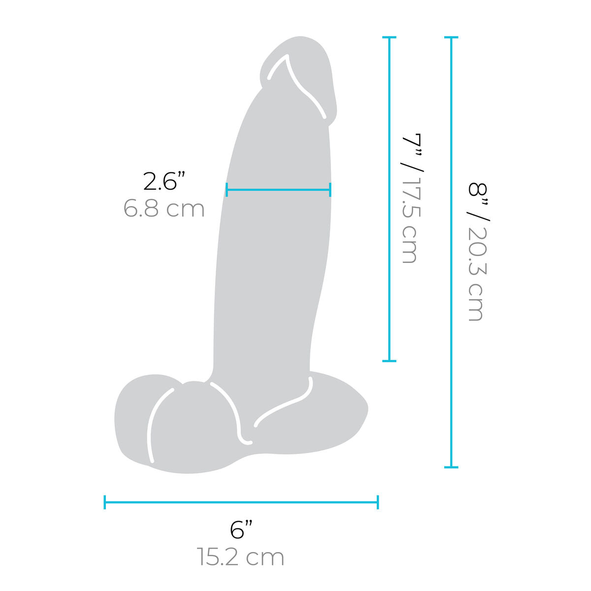 Dildo realist B-Vibe Silicon Ø 6,4-10,2 cm (17,5 cm), 10, roseregalo.com