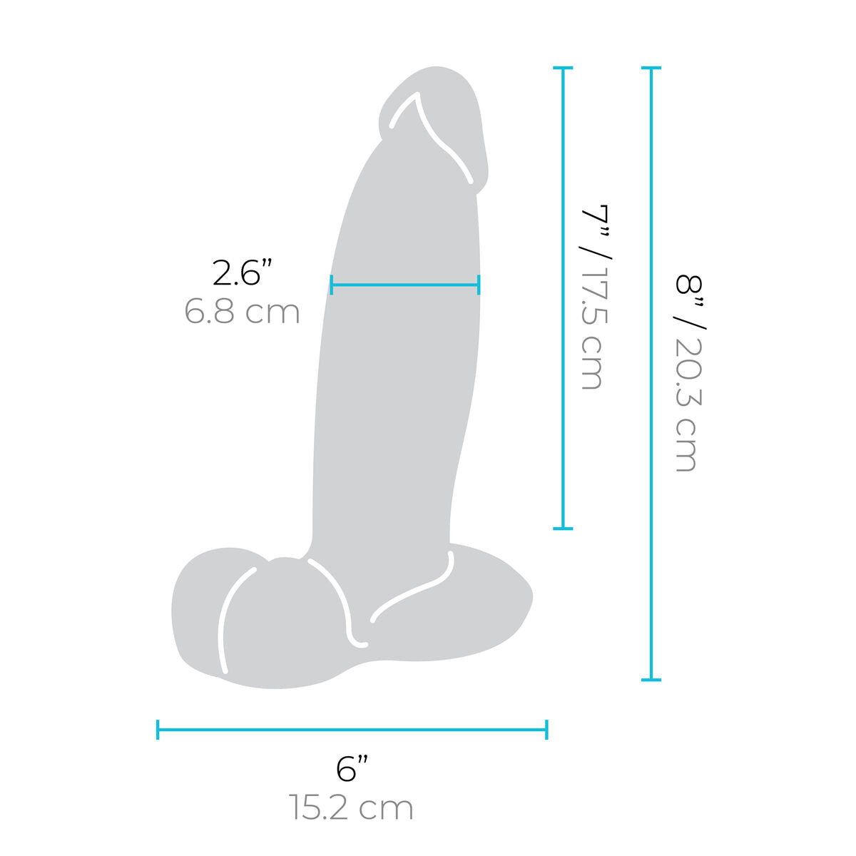 Dildo realist B-Vibe Silicon Ø 6,7 cm (17,5 cm), 10, roseregalo.com