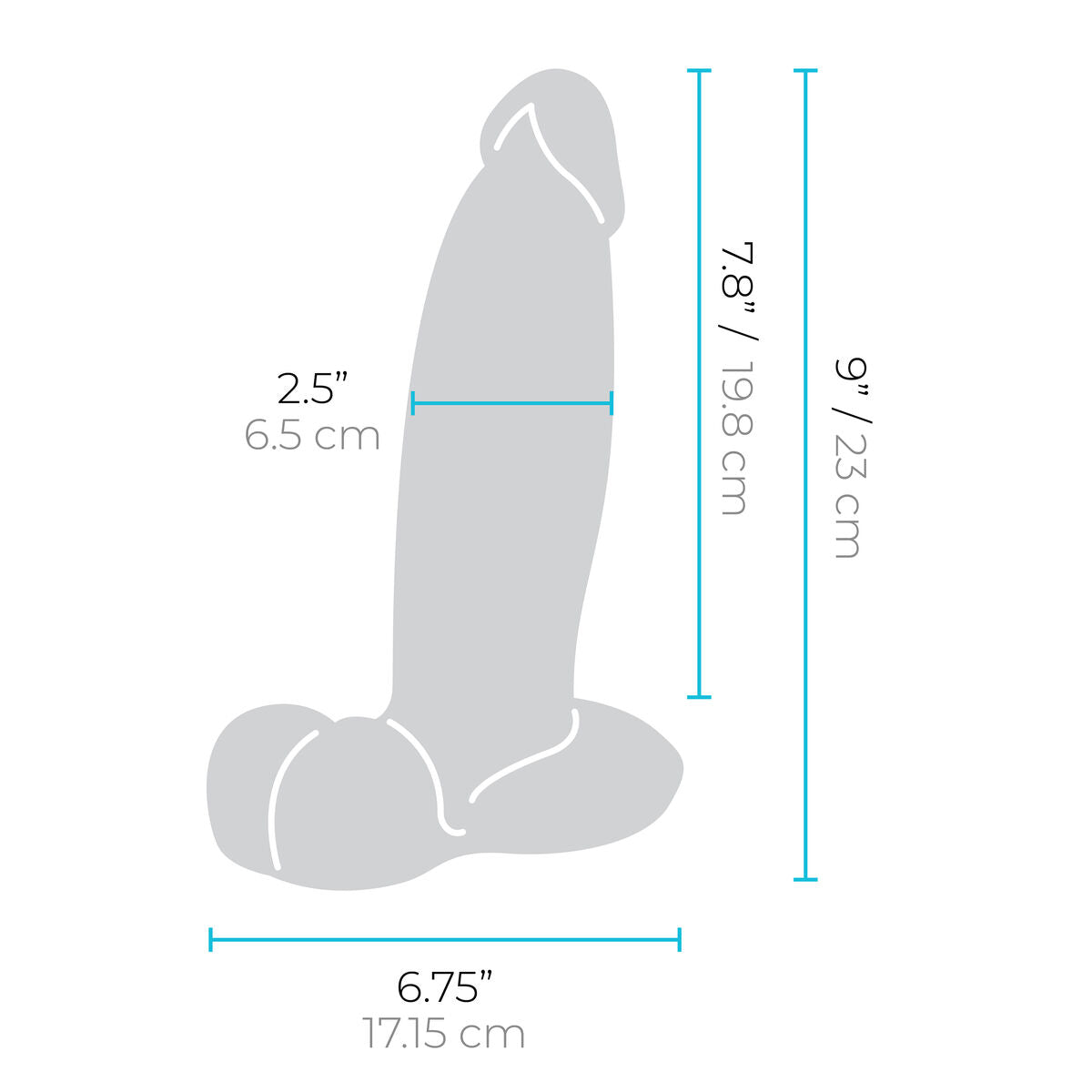 Dildo realist B-Vibe Silicon Ø 6,3 cm (19,5 cm), 10, roseregalo.com