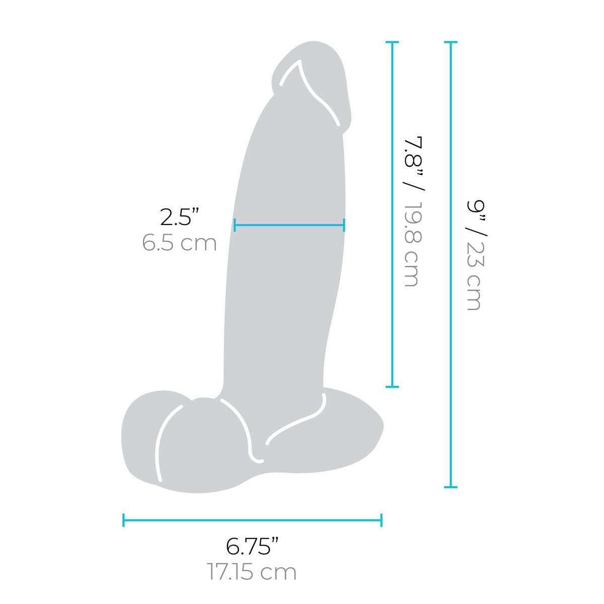Dildo realist B-Vibe Silicon Ø 6,3 cm (19,5 cm), 10, roseregalo.com