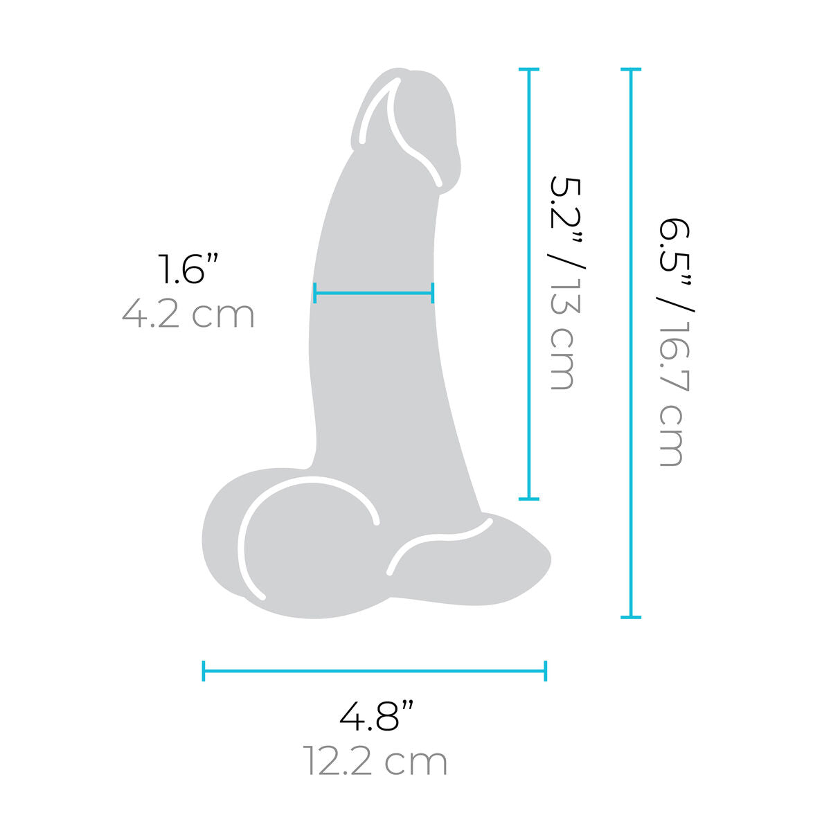 Dildo realist B-Vibe Silicon Ø 4,2 cm (13,2 cm), 9, roseregalo.com