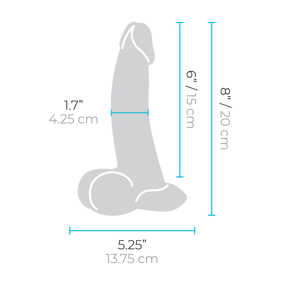 Dildo realist B-Vibe Silicon Ø 4,3 cm (15,2 cm), 9, roseregalo.com