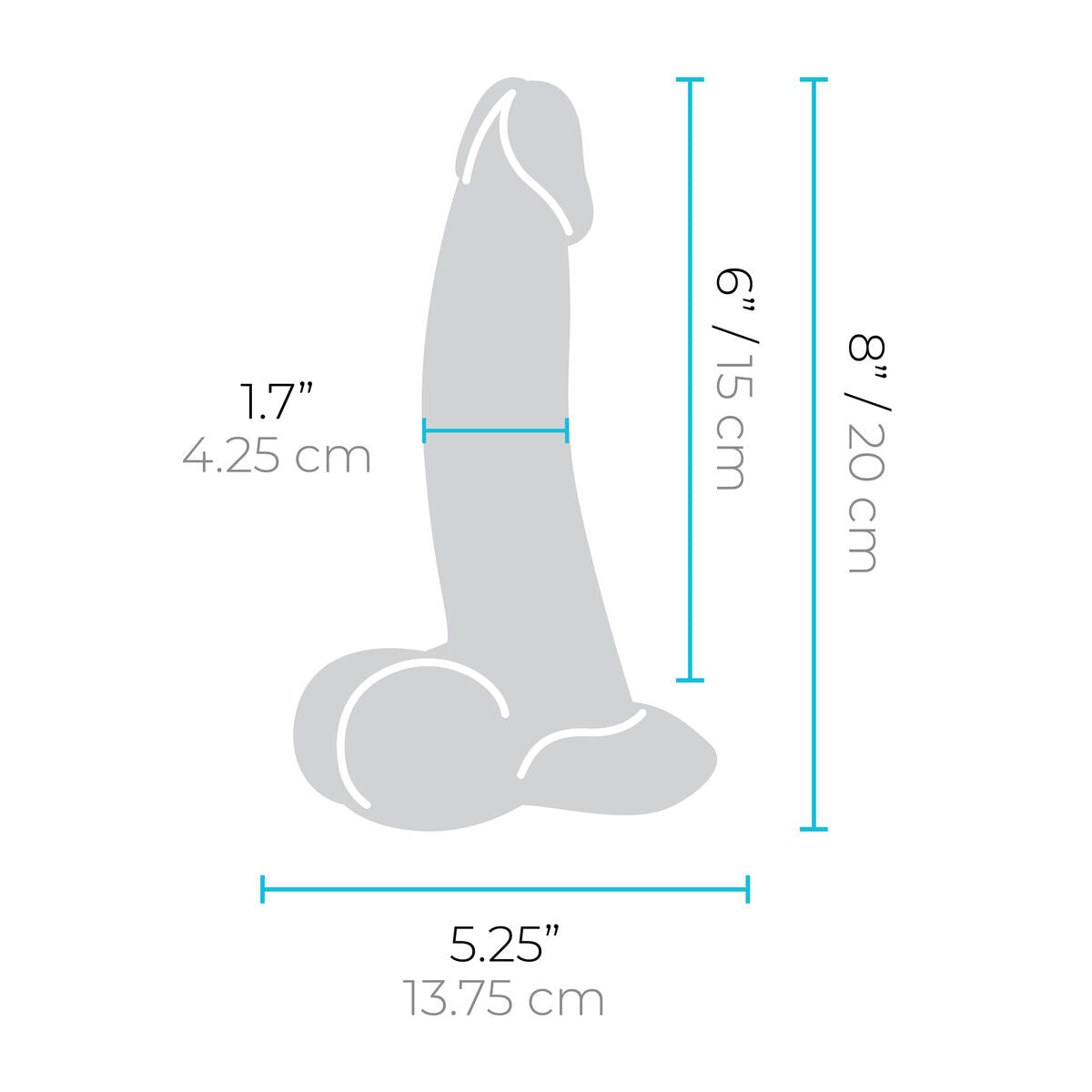 Dildo realist B-Vibe Silicon Ø 4,3 cm (15,2 cm), 9, roseregalo.com