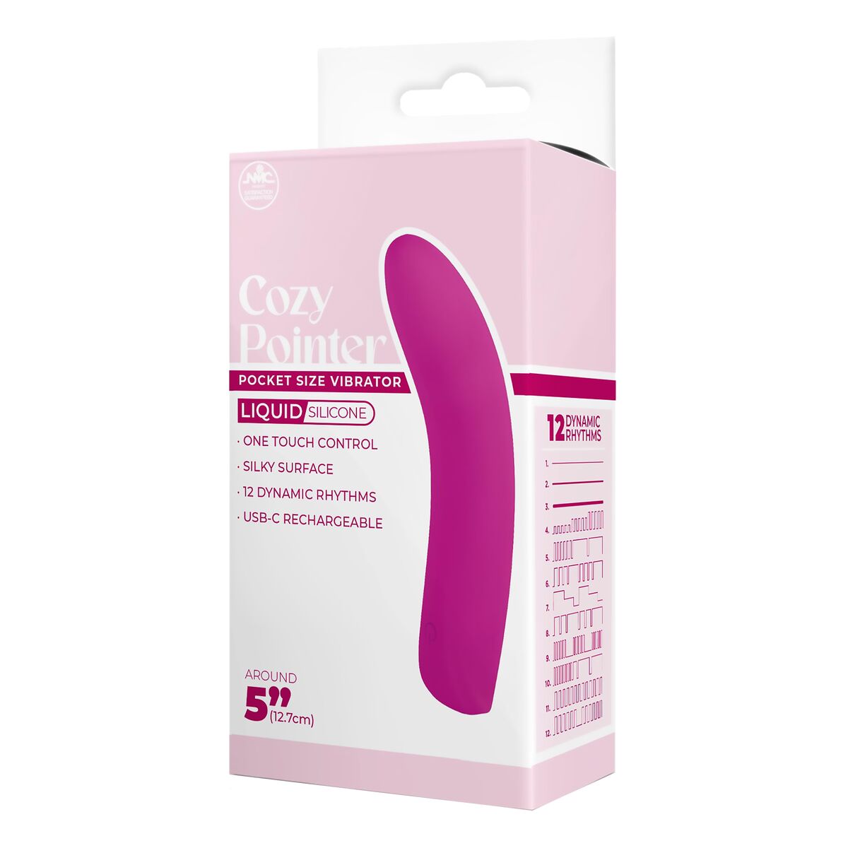 Vibrator zona G NMC Roșu 12,7 cm, 2, roseregalo.com