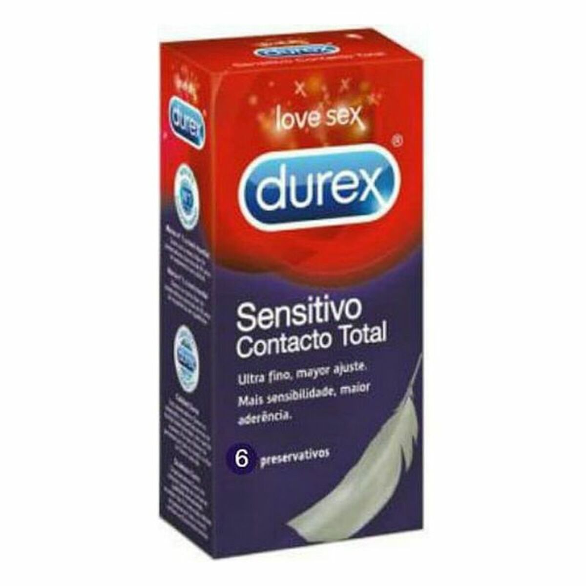 Prezervative Durex Sensitivo Contacto Total 6 Piese 1 Piese, 1, roseregalo.com
