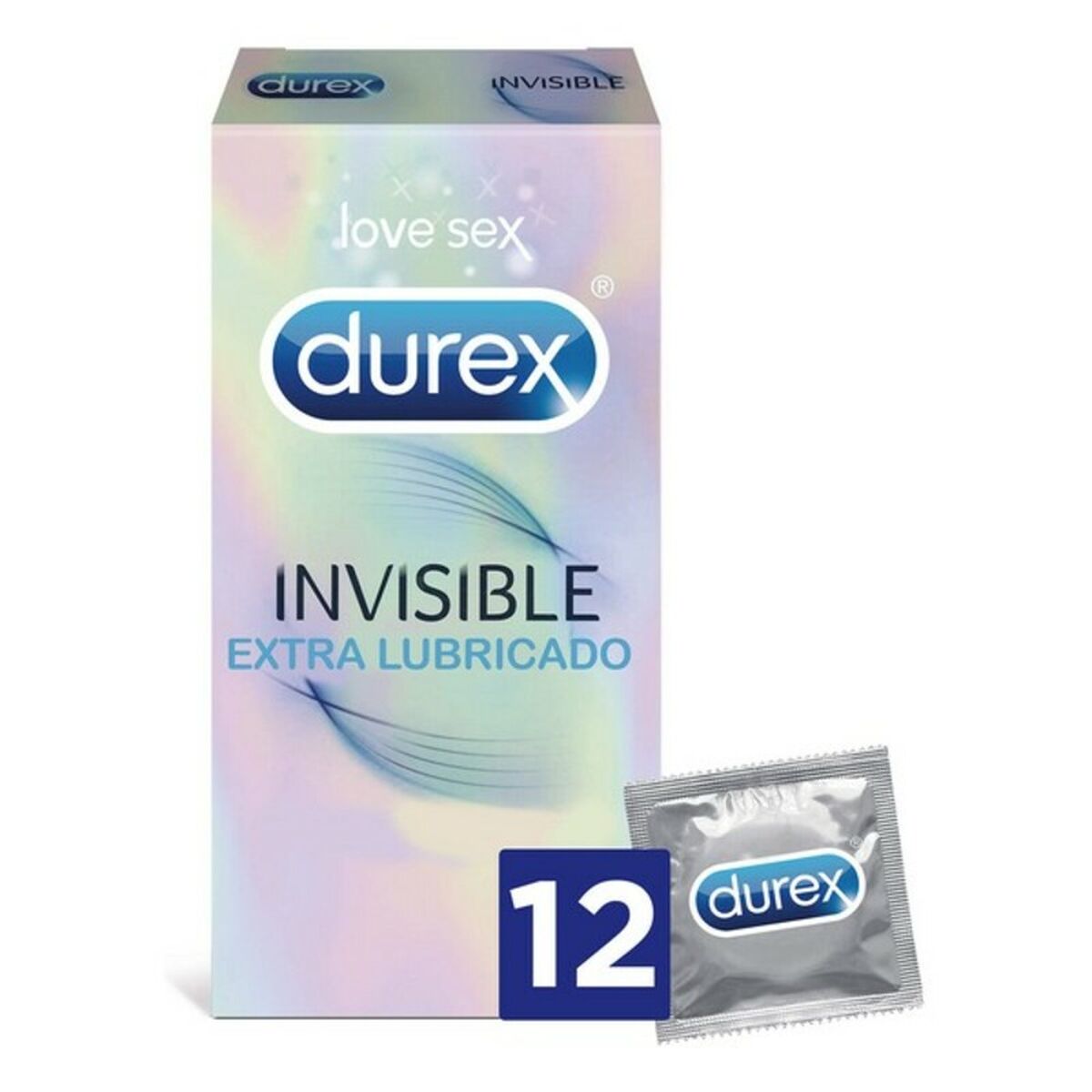 Prezervative Invisible Extra Lubricated Durex 5052197049169 24 Unități (12 uds), 1, roseregalo.com