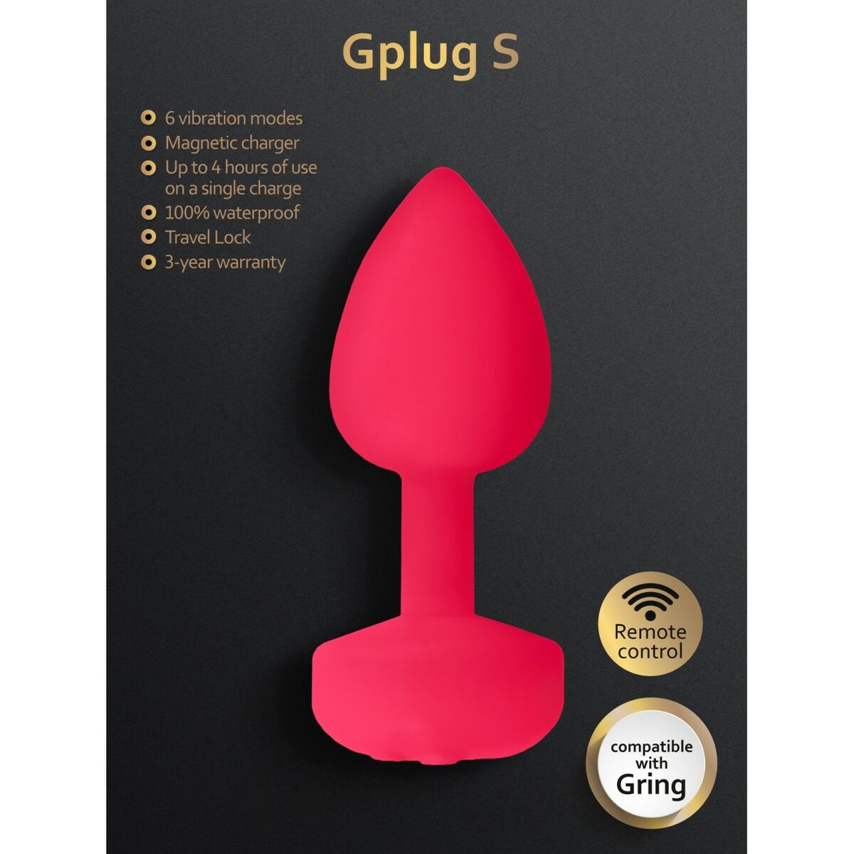 Gplug Small Neon Roz Fun Toys 10165, 5, roseregalo.com