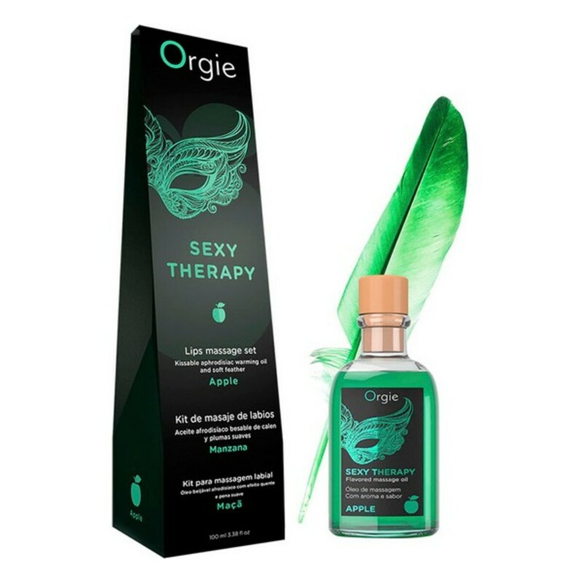 Kit Large Pleasure Orgie Măr verde Buze, 1, roseregalo.com