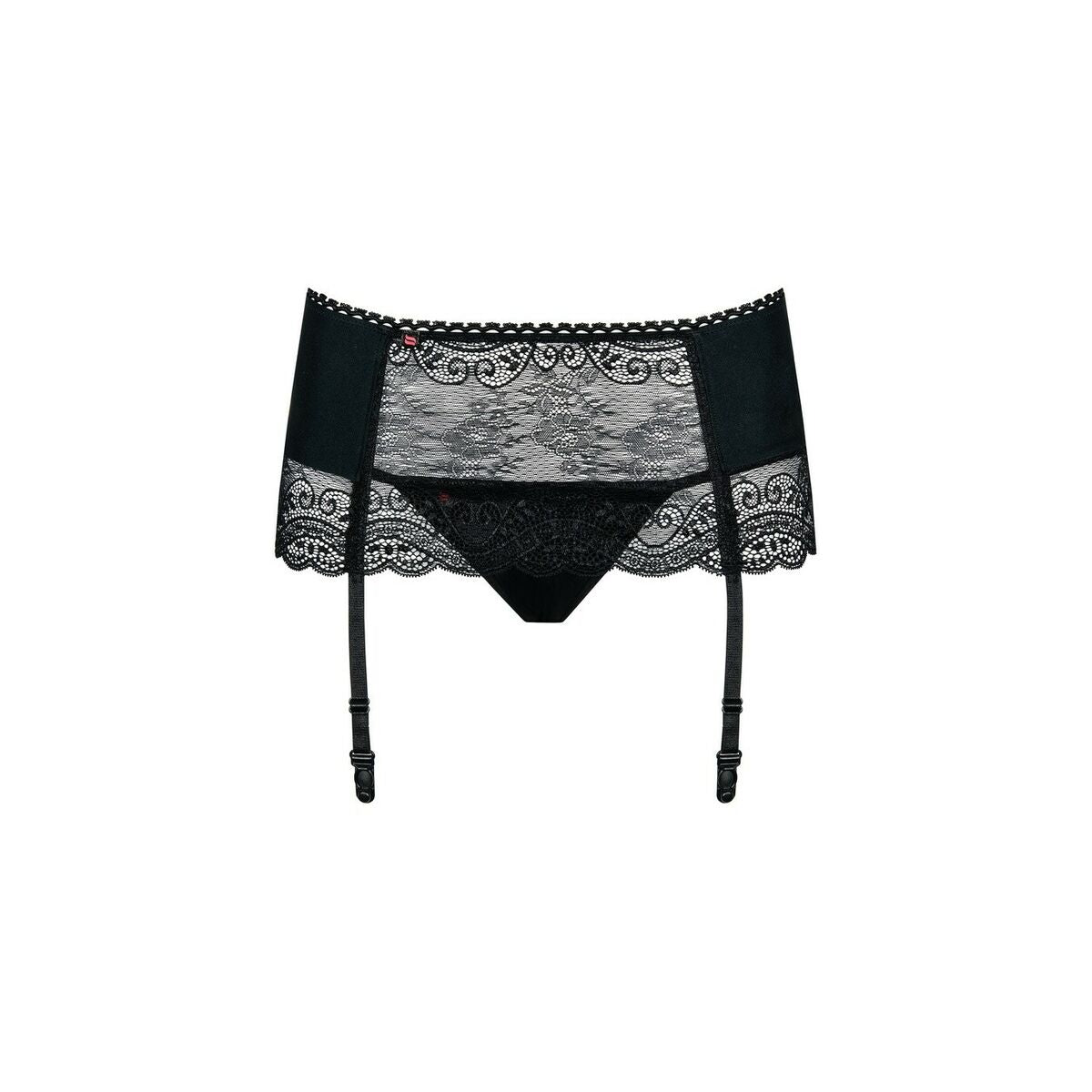 Portjartier Obsessive Miamor L/XL Negru, 3, roseregalo.com