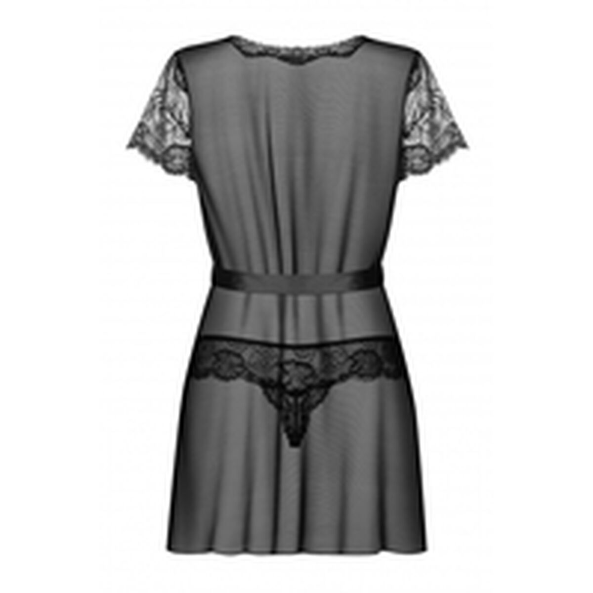 Halat Obsessive Alluria peignoir Negru L/XL, 2, roseregalo.com