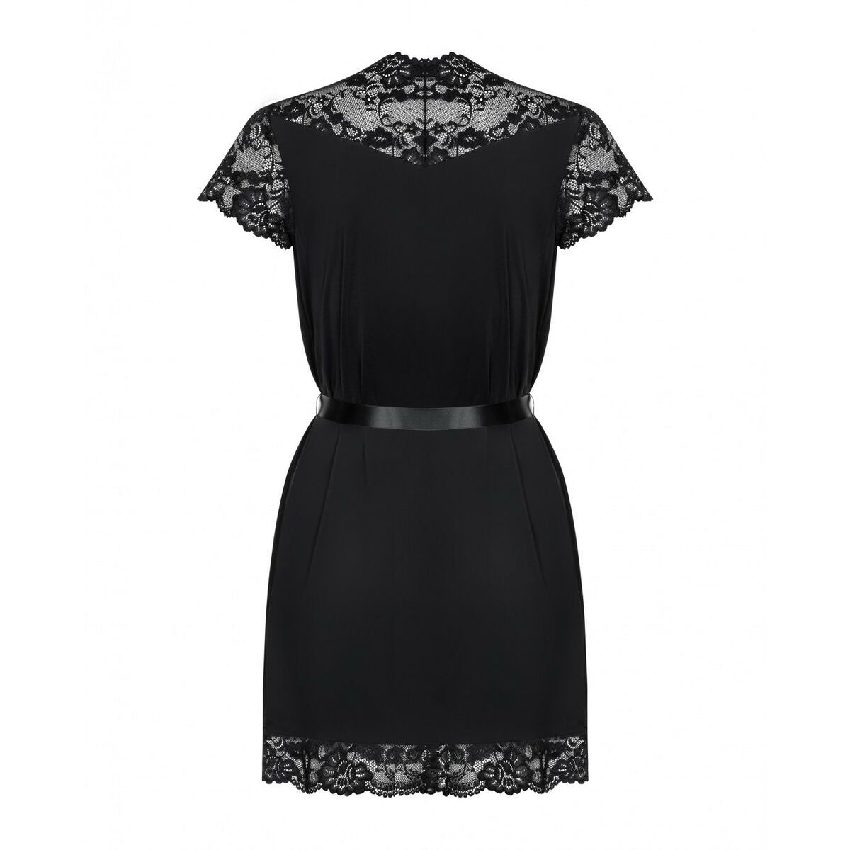 Neglijeu 810-Pei-1 Obsessive PEIGNOIR Negru XXL/XXXL, 5, roseregalo.com