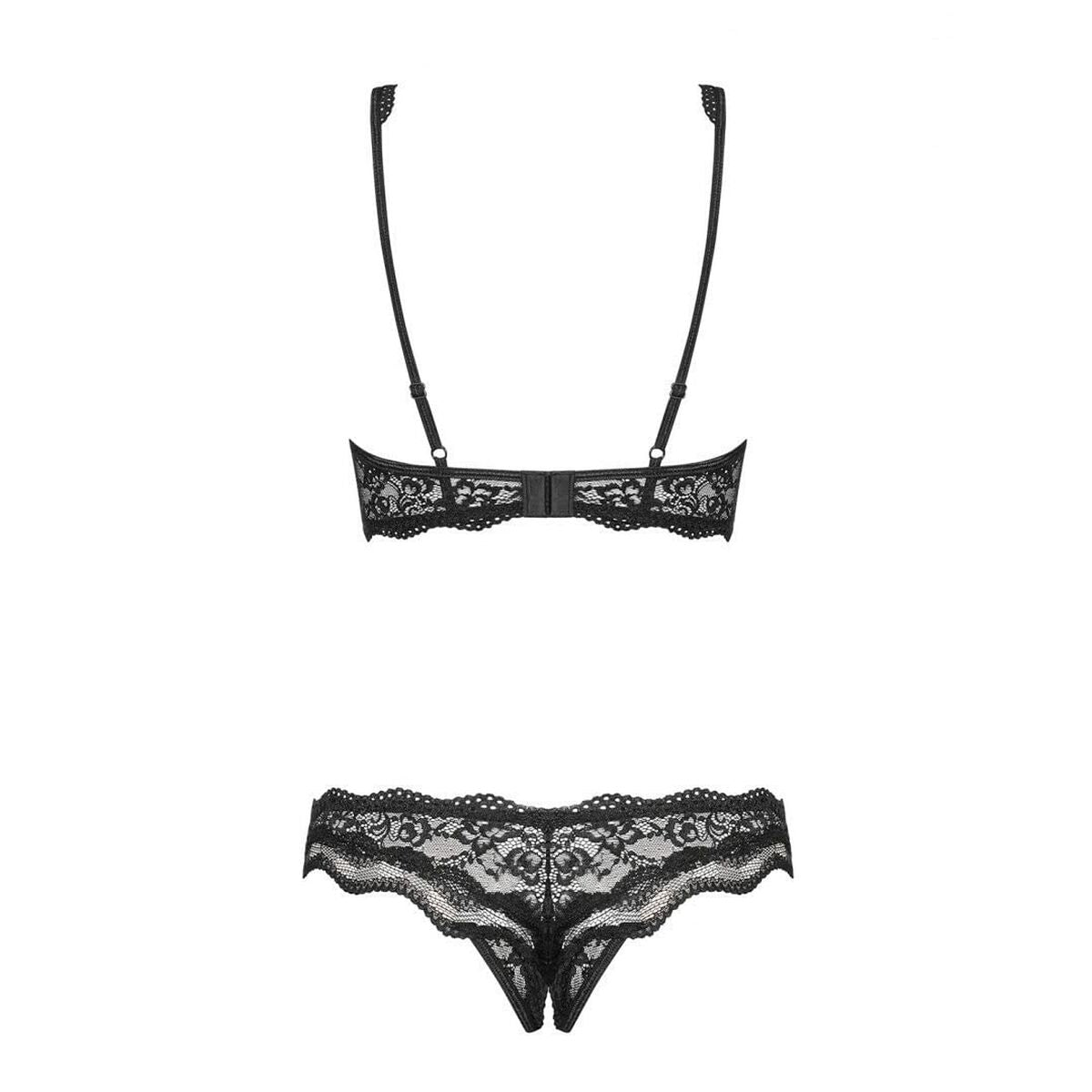 Compleu de lenjerie Obsessive Luvae Negru S/M, 7, roseregalo.com