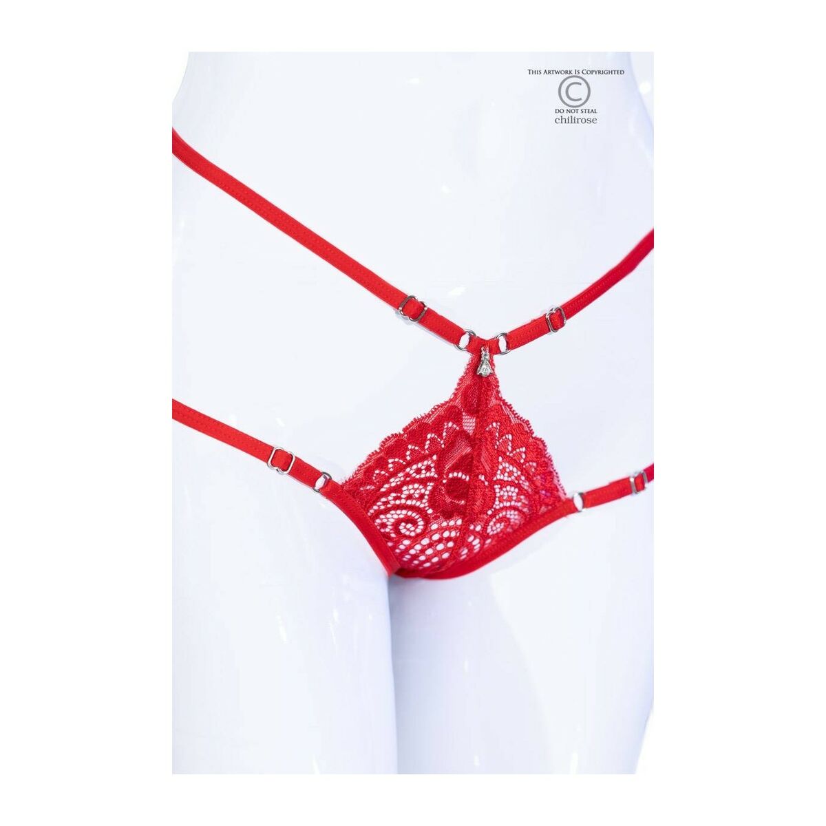 Tanga Chilirose Roșu L/XL, 5, roseregalo.com