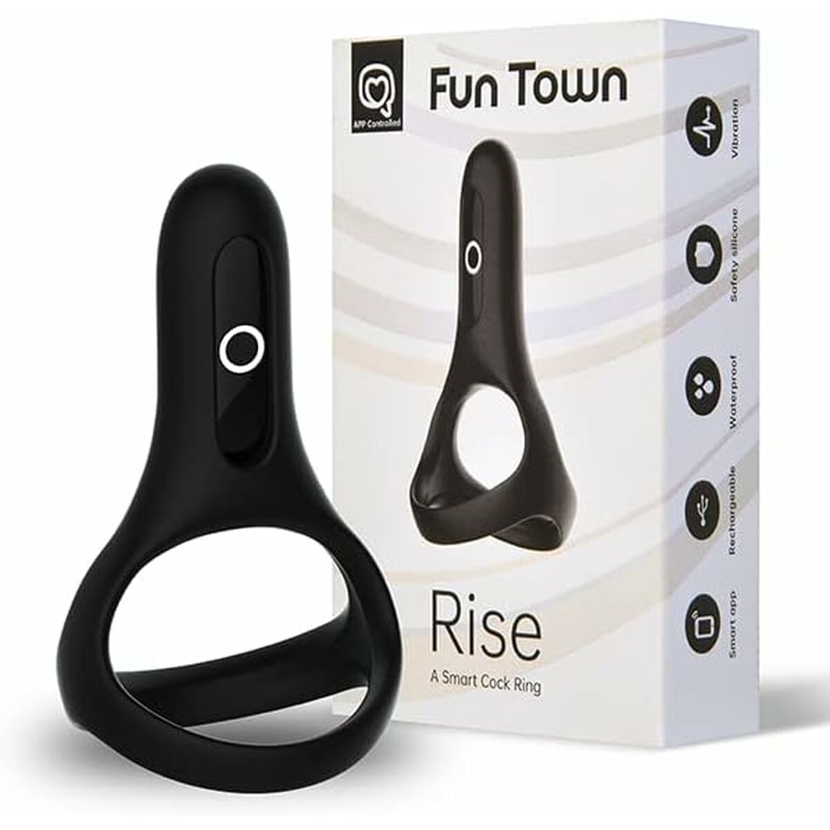 Pachet Inel Penis Magic Motion Negru, 3, roseregalo.com