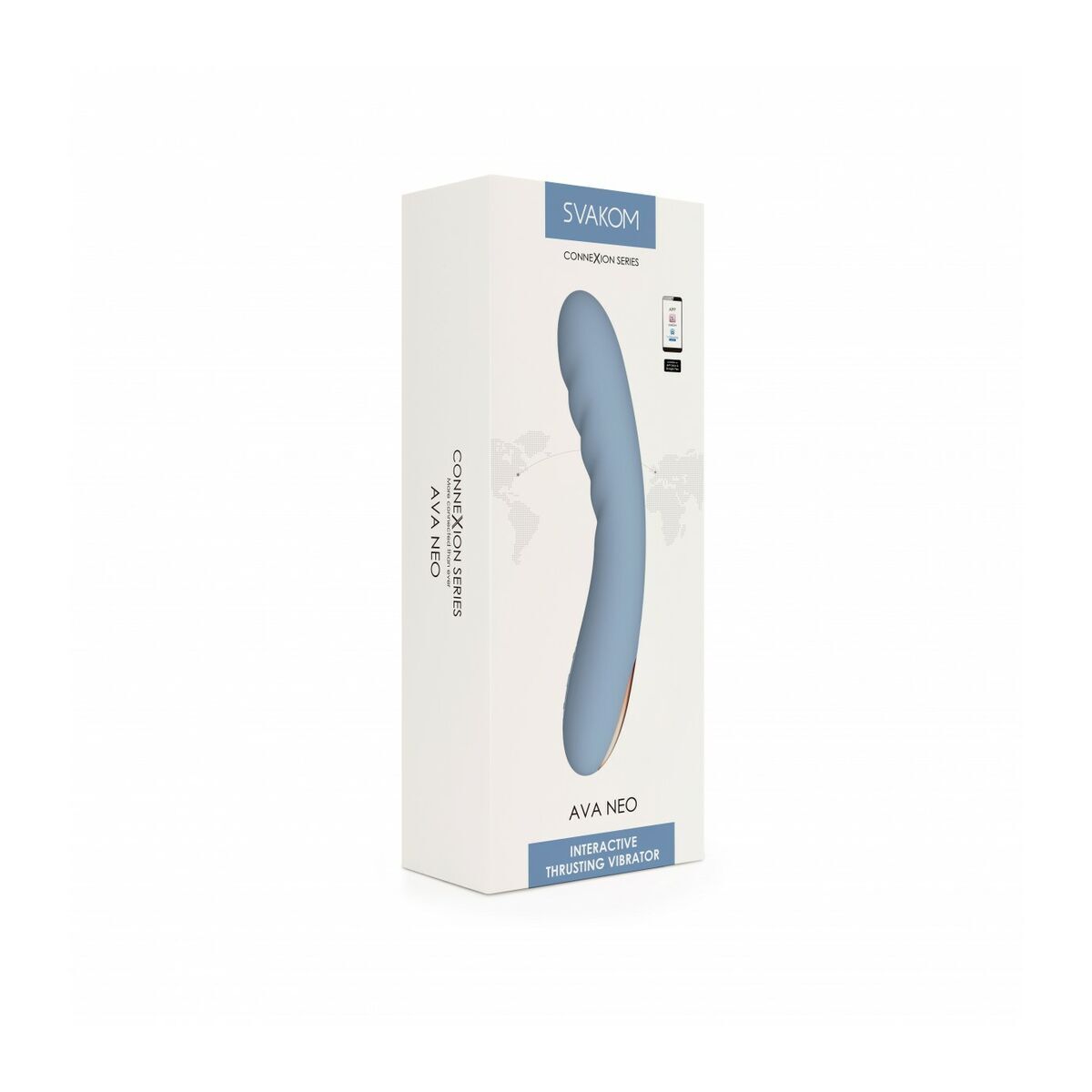 Vibrator zona G Svakom Albastru, 6, roseregalo.com
