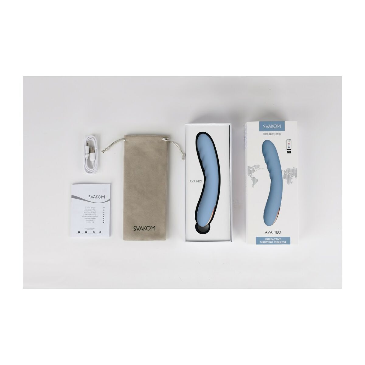 Vibrator zona G Svakom Albastru, 7, roseregalo.com