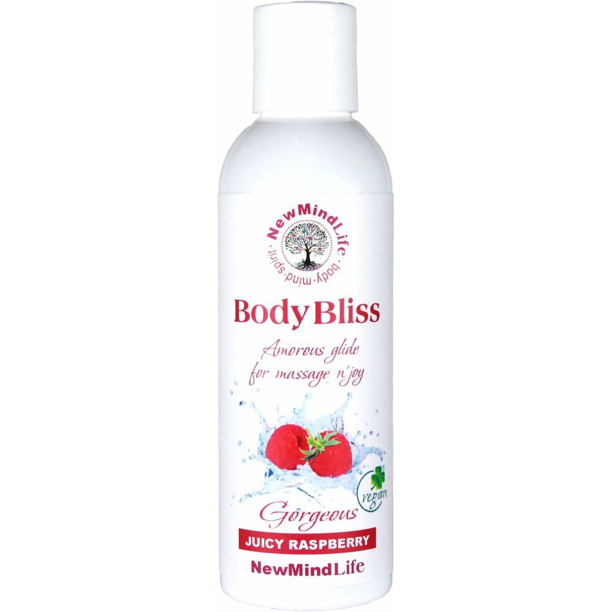 Lubrifiant Nature Body 100 ml Zmeură, 1, roseregalo.com