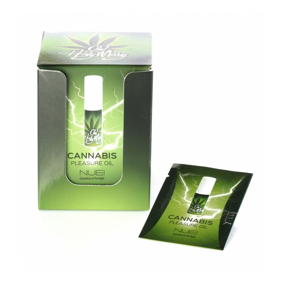 Ulei de Masaj Erotic Nuei Cosmetics of the Night 1 ml Cannabis, 1, roseregalo.com