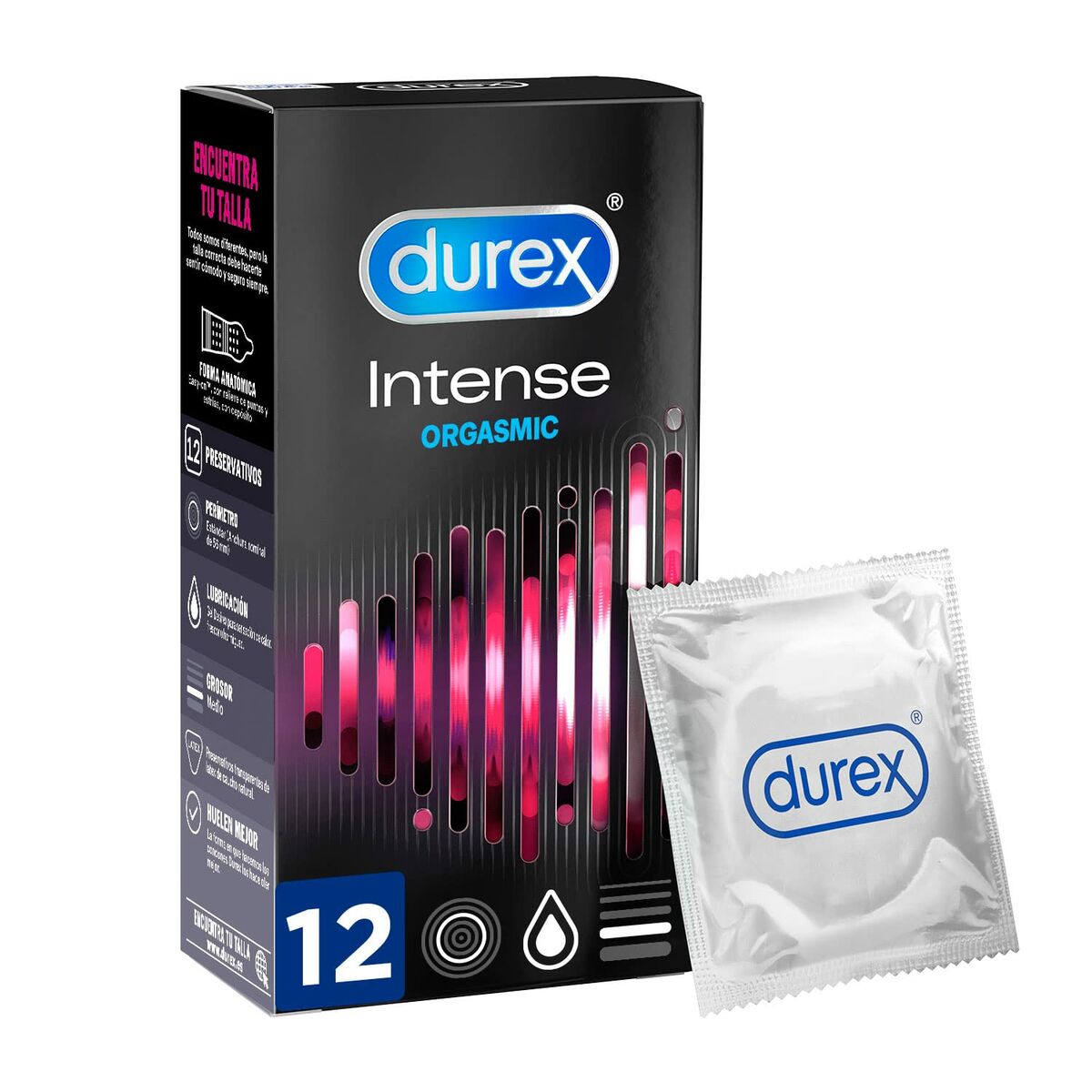 Prezervative Durex Intense Orgasmic 12 Unități, 1, roseregalo.com