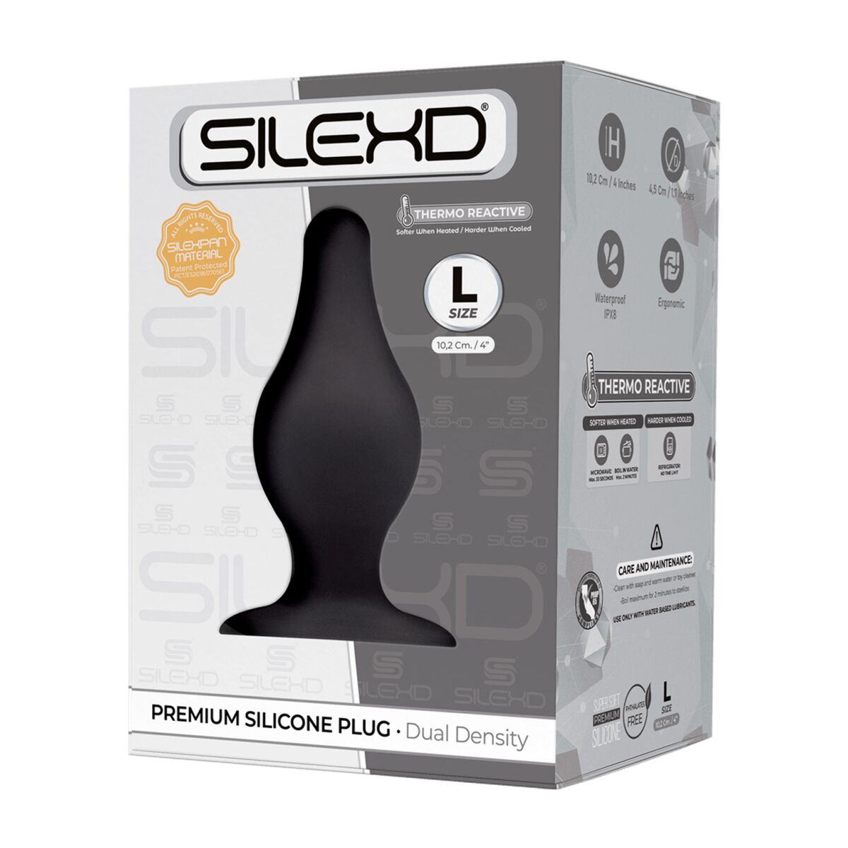 Plug Anal Silexd Negru, 2, roseregalo.com