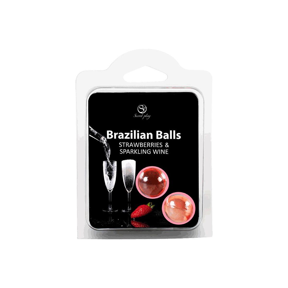 Lubrifiant Secret Play Căpșună Șampanie de Căpșuni 4 ml 2 Piese, 2, roseregalo.com