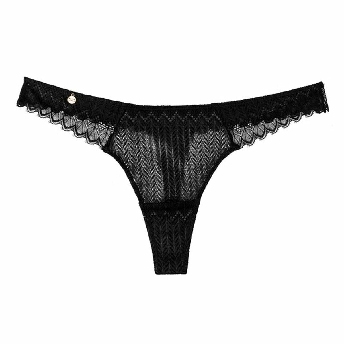 Tanga Black Limba Binia  Negru, 1, roseregalo.com