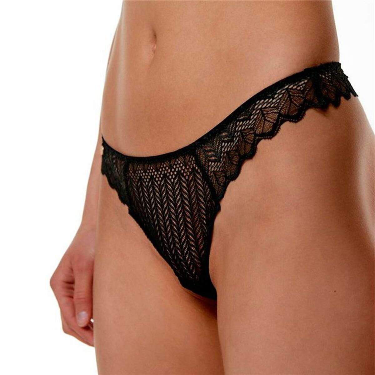 Tanga Black Limba Binia  Negru, 2, roseregalo.com