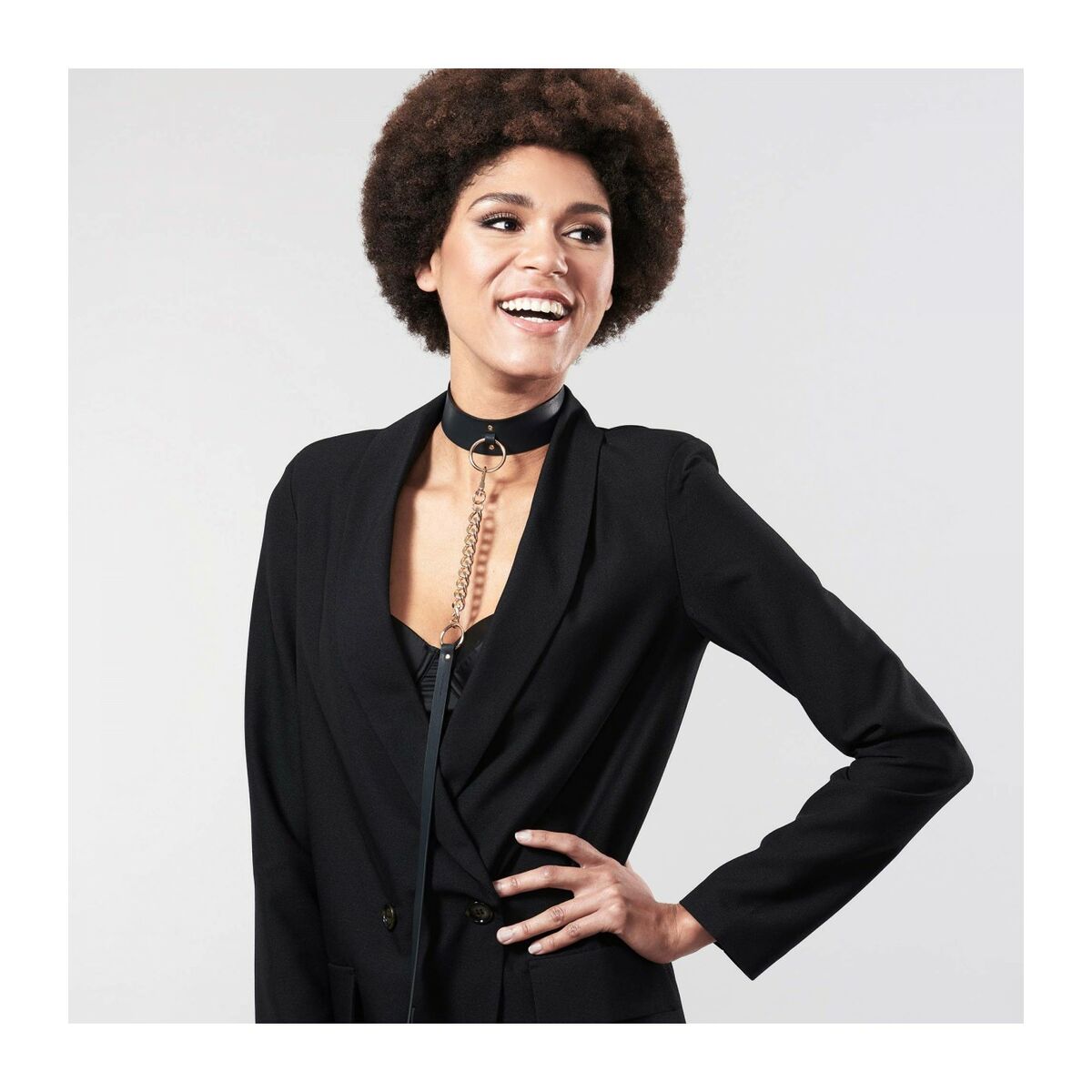 Bijuterii Indiscrete Maze Wide Chocker Negru Bijoux Indiscrets 11116, 4, roseregalo.com