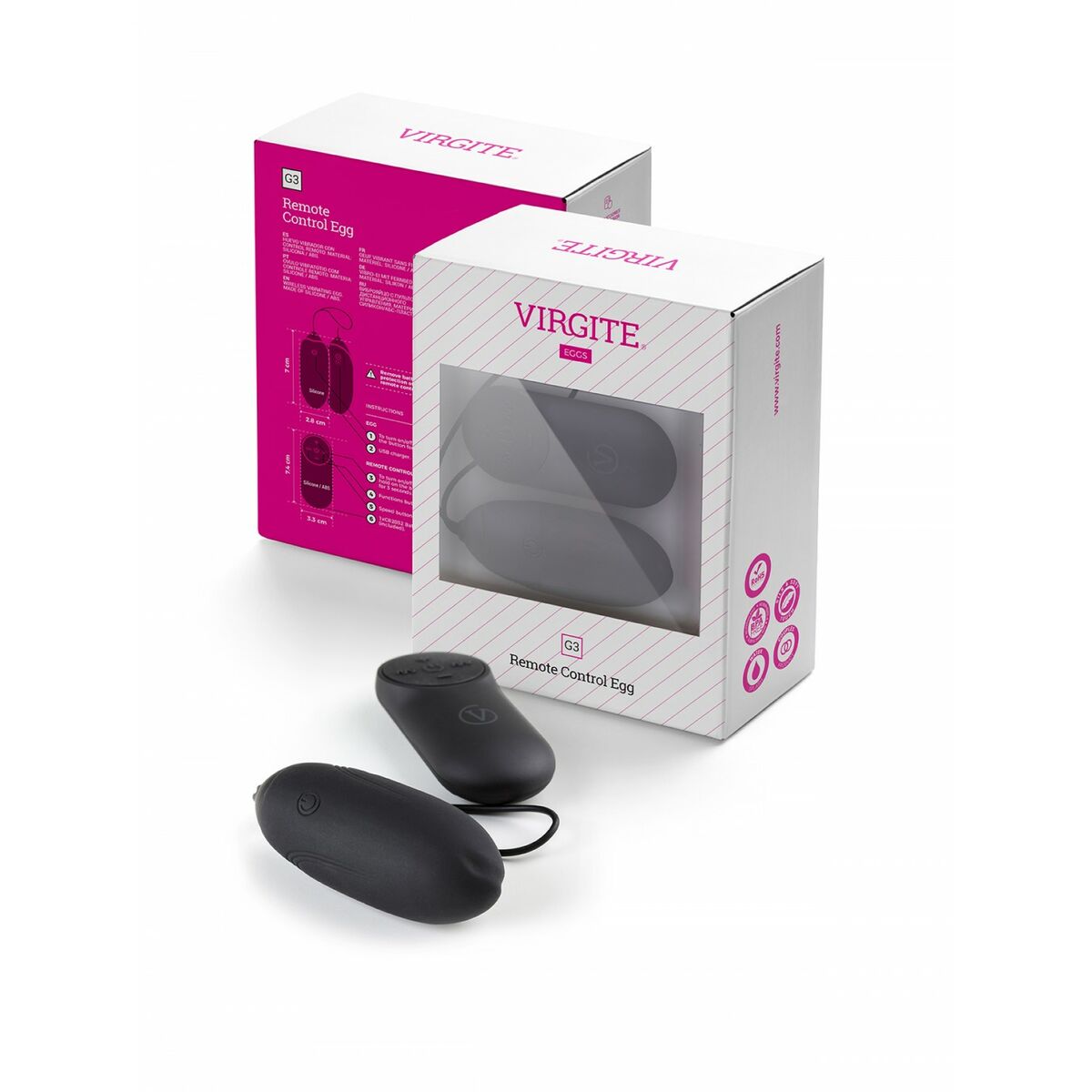 Vibrator Bullet Virgite Negru, 2, roseregalo.com