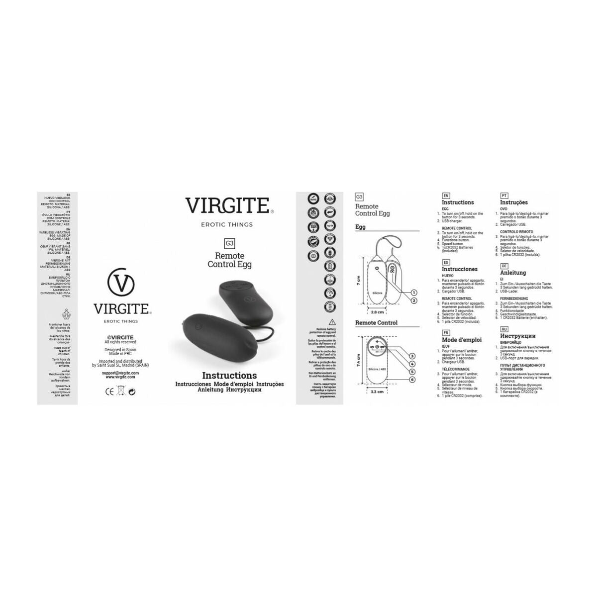 Vibrator Bullet Virgite Negru, 6, roseregalo.com