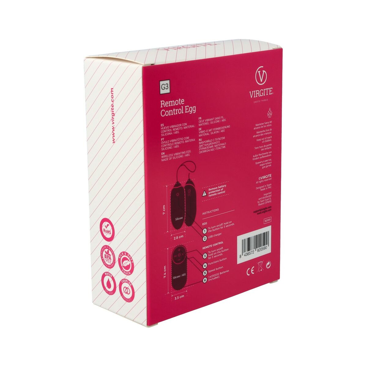 Vibrator Bullet Virgite Negru, 9, roseregalo.com