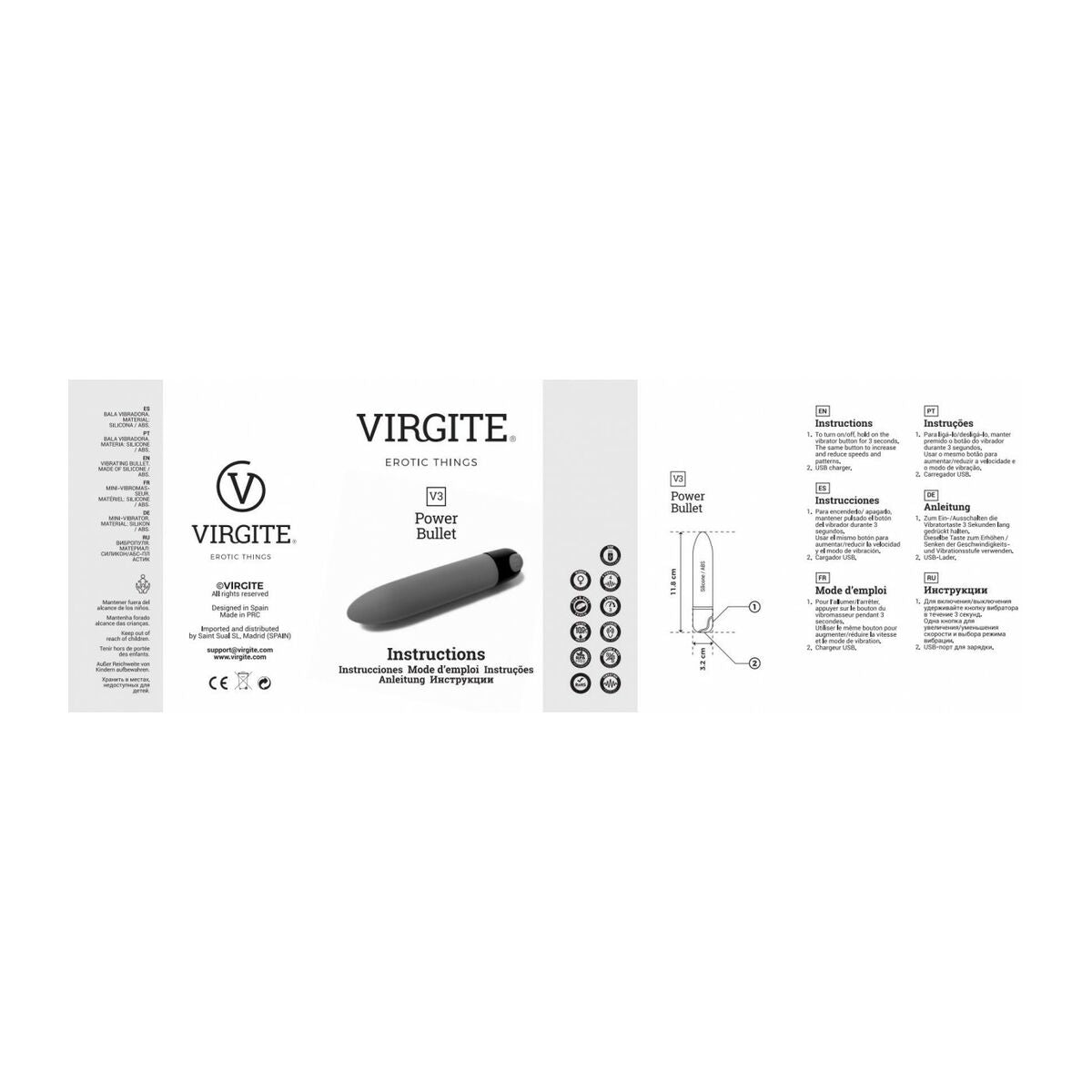 Vibrator Bullet Virgite Mov, 5, roseregalo.com