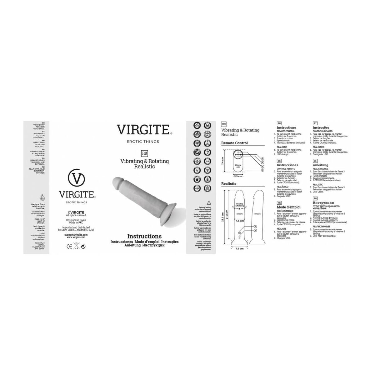 Vibrator realist Virgite 21 cm, 3, roseregalo.com