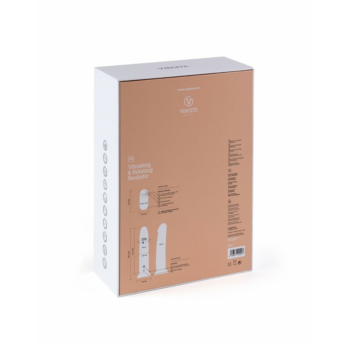 Vibrator realist Virgite 21 cm, 7, roseregalo.com