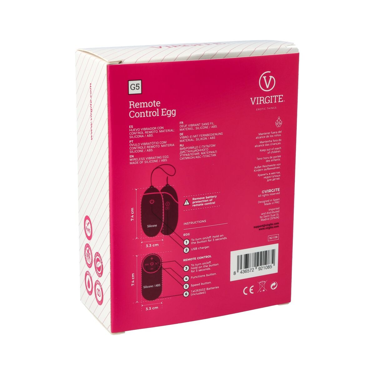 Vibrator Ou Virgite Roz, 7, roseregalo.com