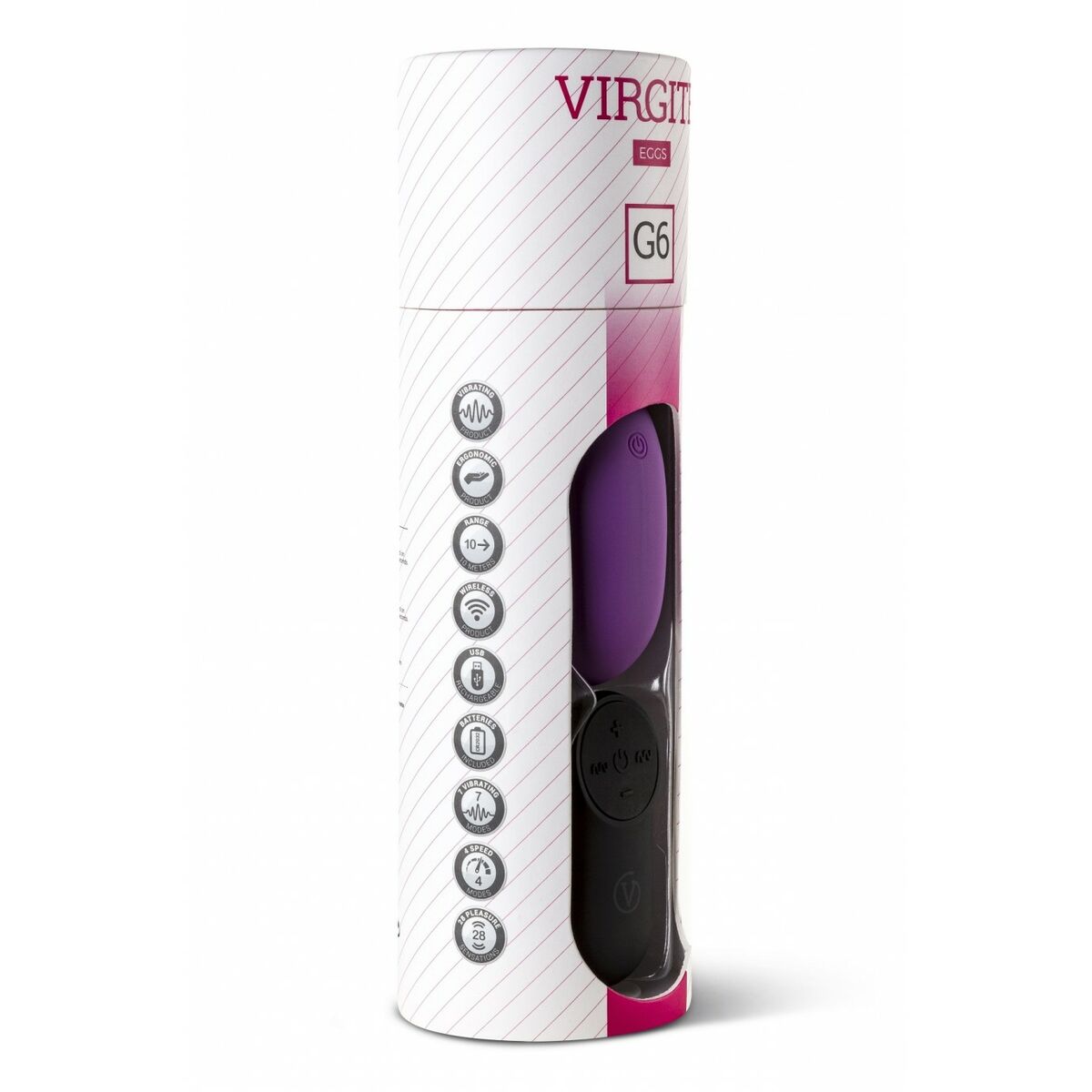 Vibrator Ou Virgite Mov, 7, roseregalo.com