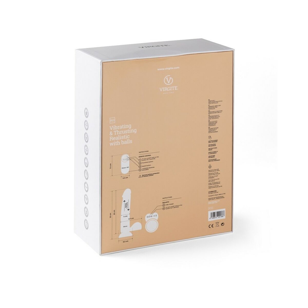 Vibrator realist Virgite 20 cm, 6, roseregalo.com