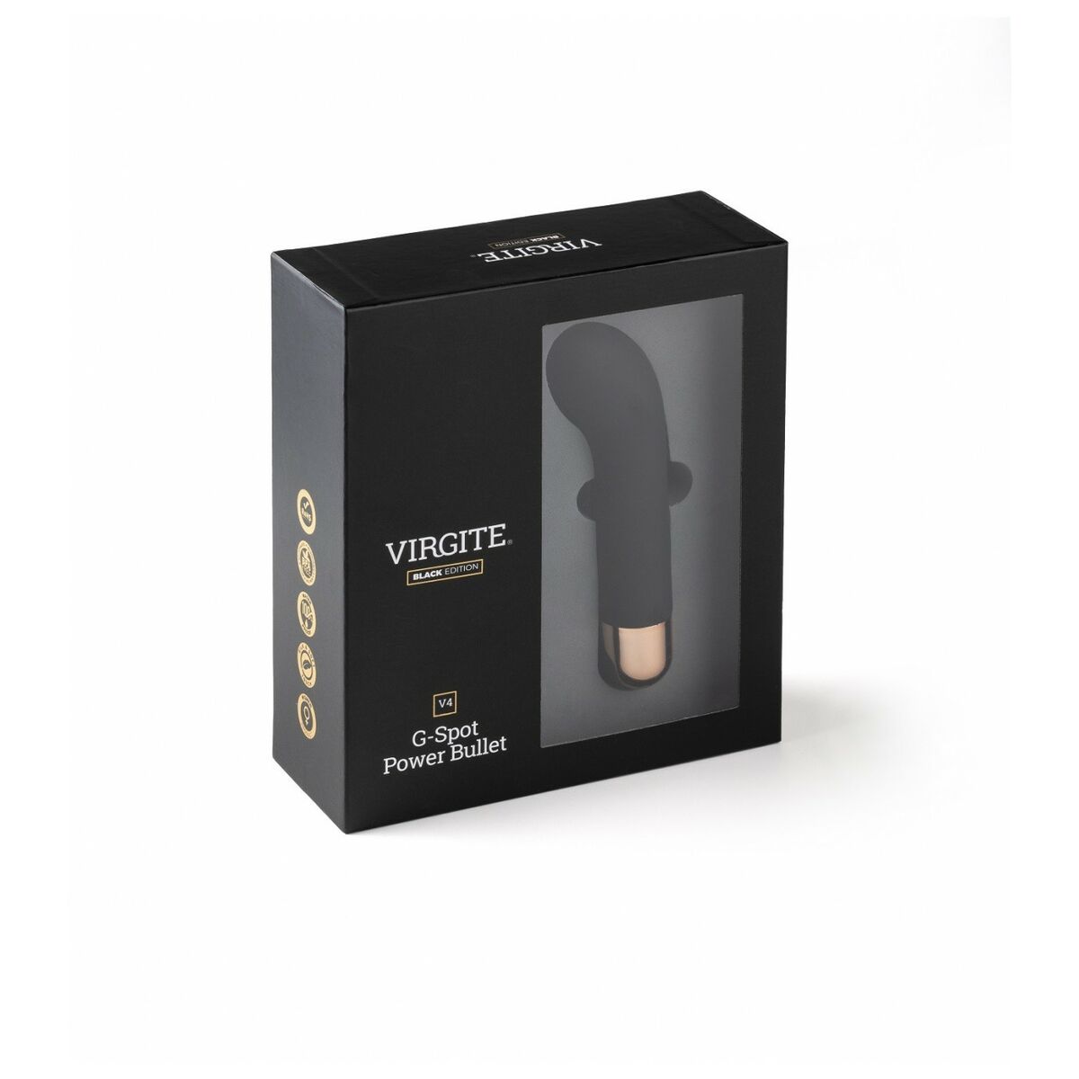 Vibrator Bullet Virgite Negru, 3, roseregalo.com