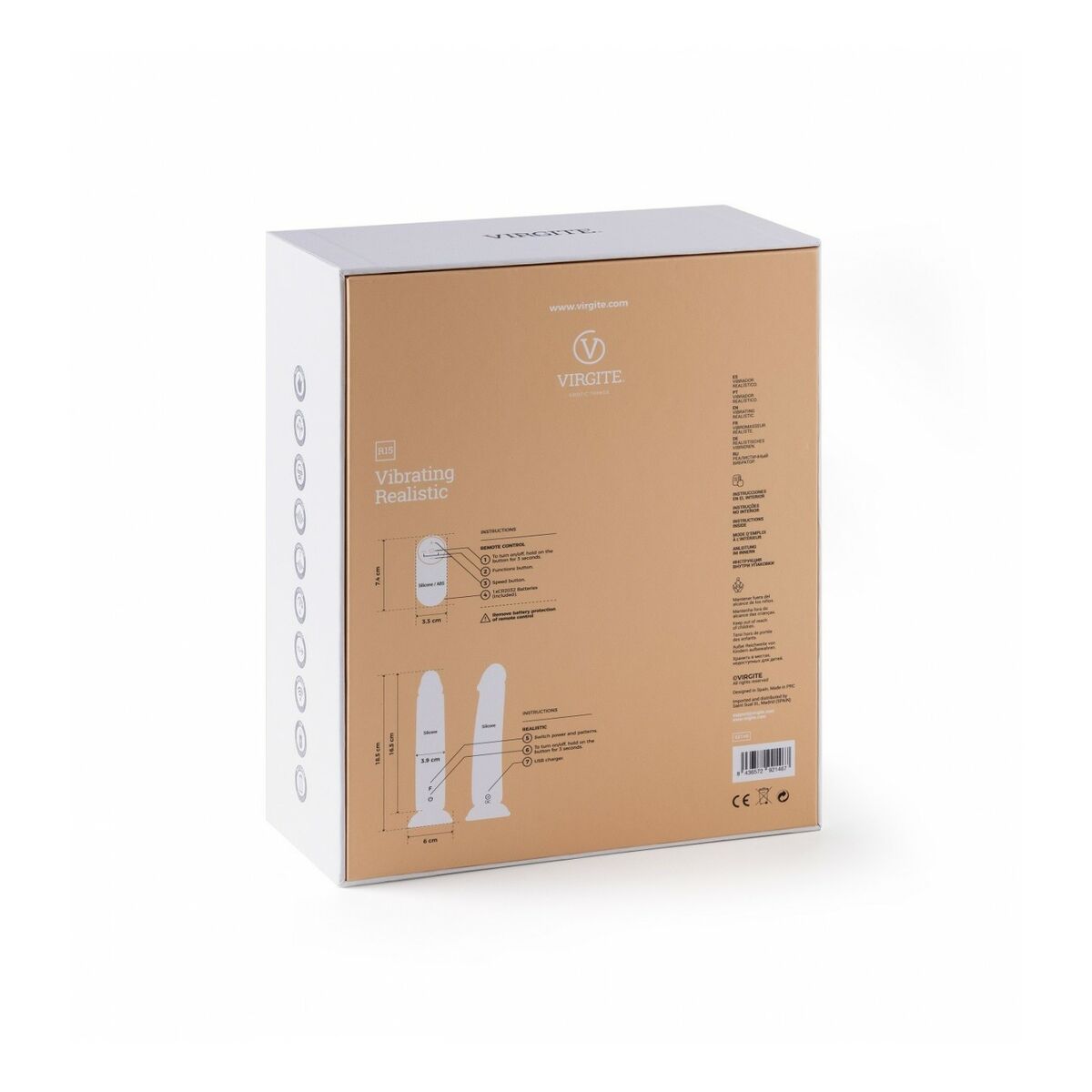 Vibrator realist Virgite 16,5 cm, 6, roseregalo.com