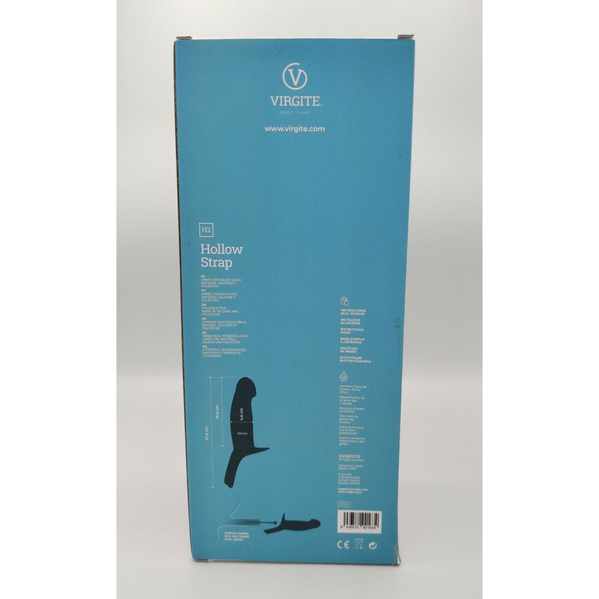 Dildo cu ham Virgite L, 7, roseregalo.com