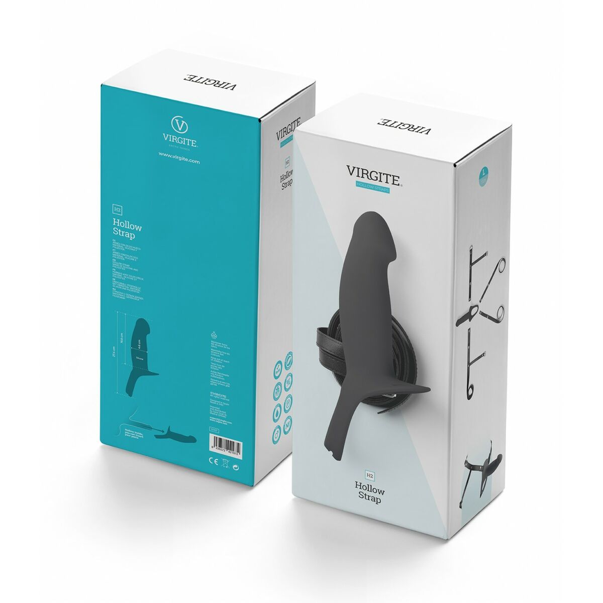 Dildo cu ham Virgite Negru L, 4, roseregalo.com