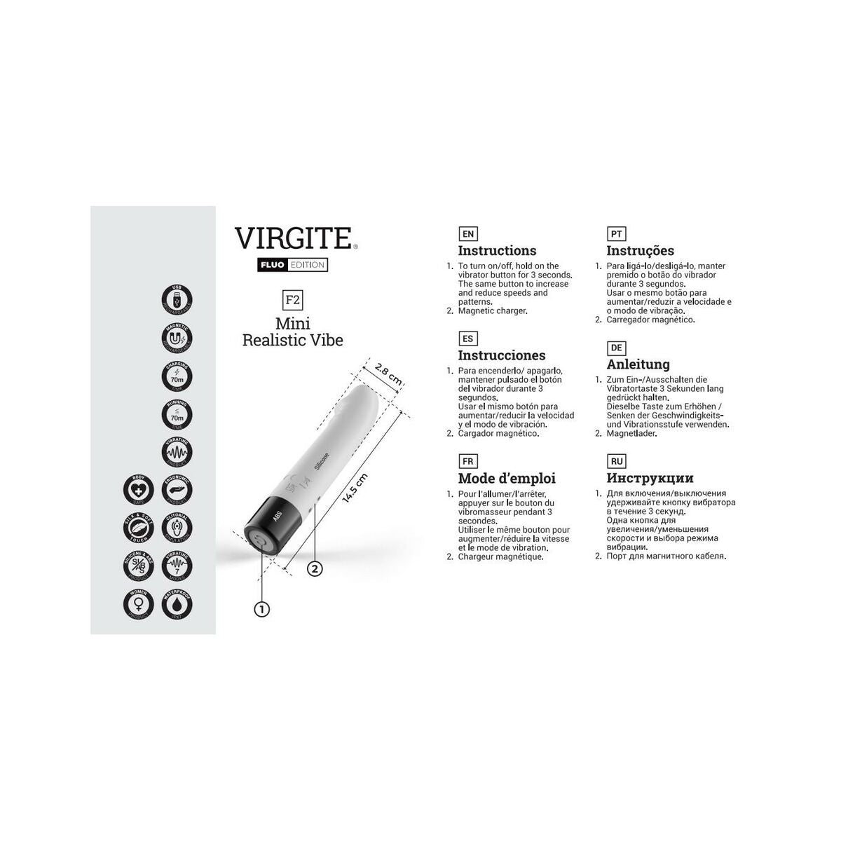 Vibrator Virgite Silicon, 3, roseregalo.com