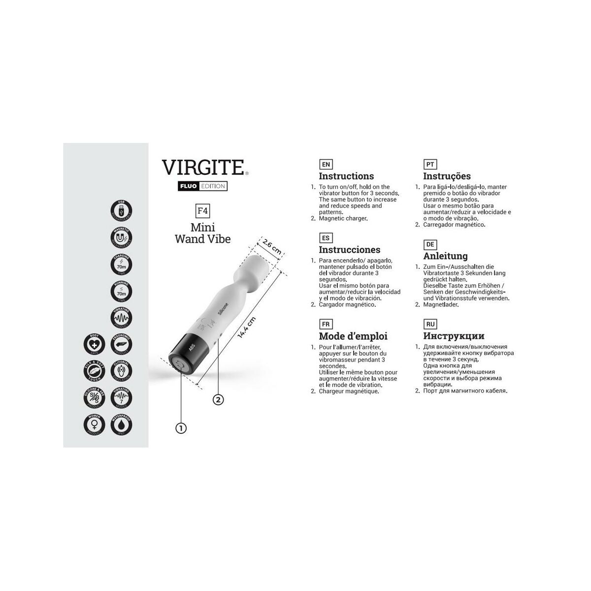 Dispozitiv de Masaj Virgite Silicon, 4, roseregalo.com