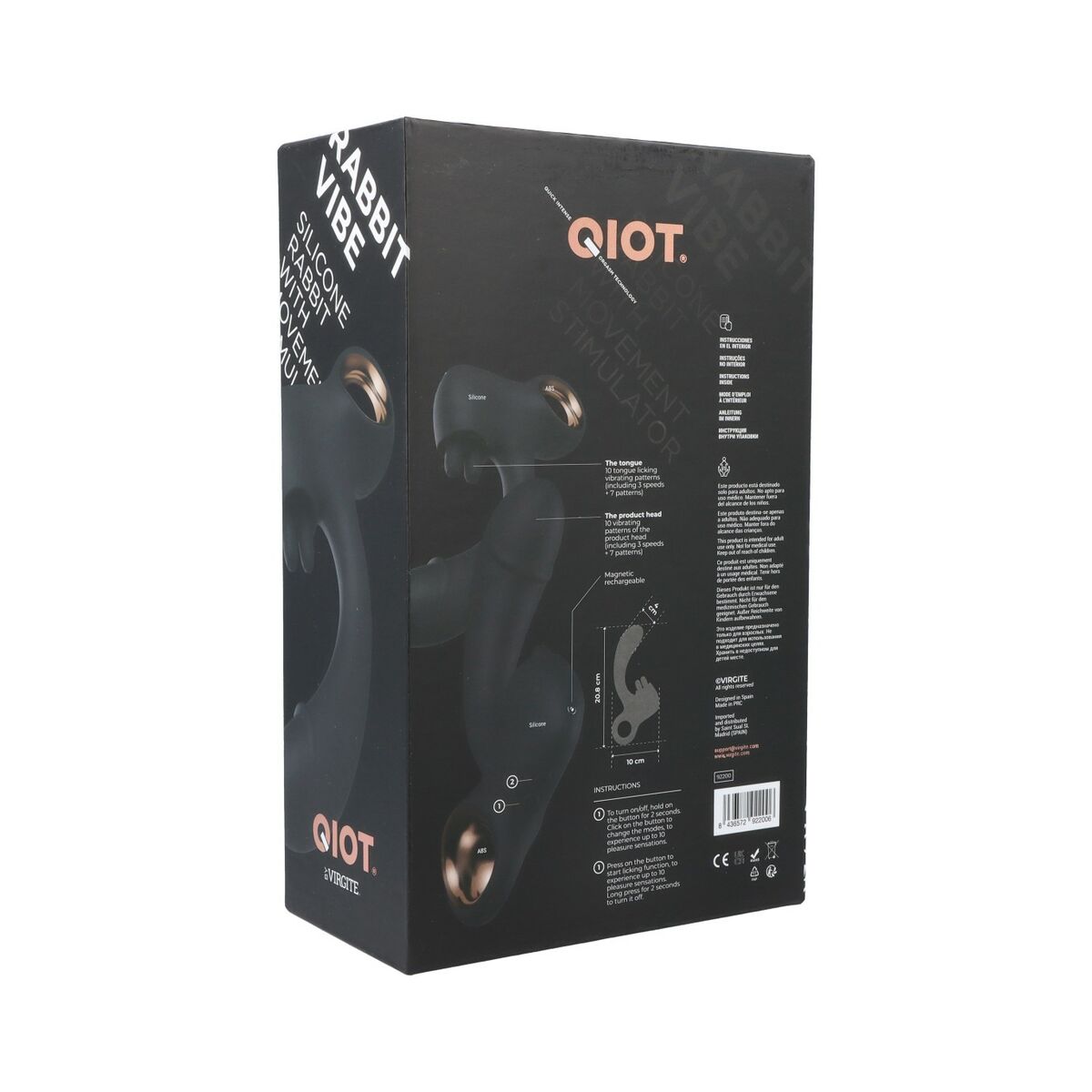 Dual Stimulation Vibrator Virgite, 4, roseregalo.com