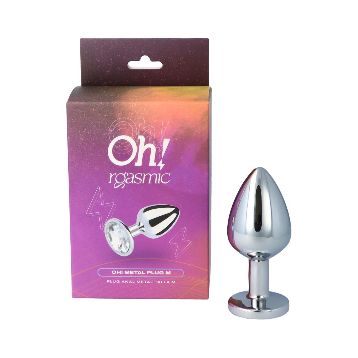 Plug Anal Oh!rgasmic Argintiu, 1, roseregalo.com