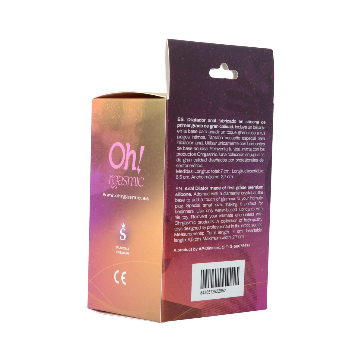 Plug Anal Oh!rgasmic Negru, 3, roseregalo.com